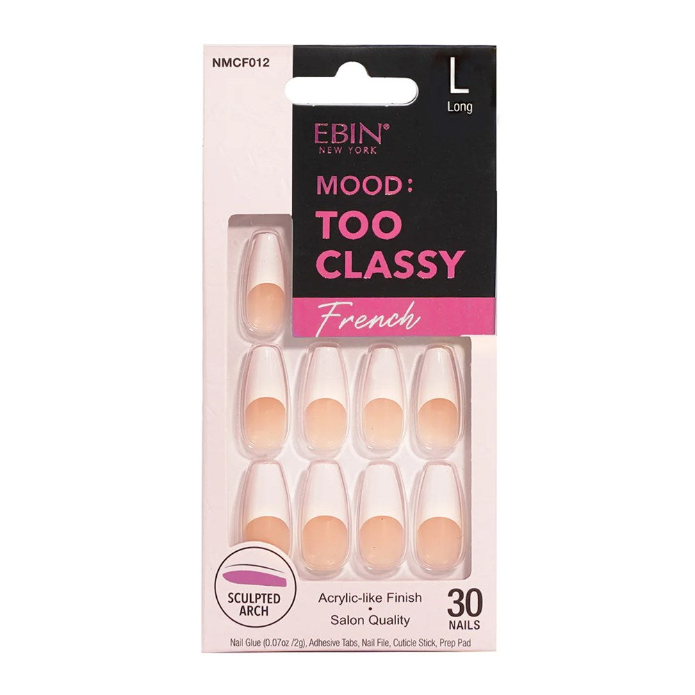 EBIN Mood Too Classy French Nail Tips - NMCF012 (L)