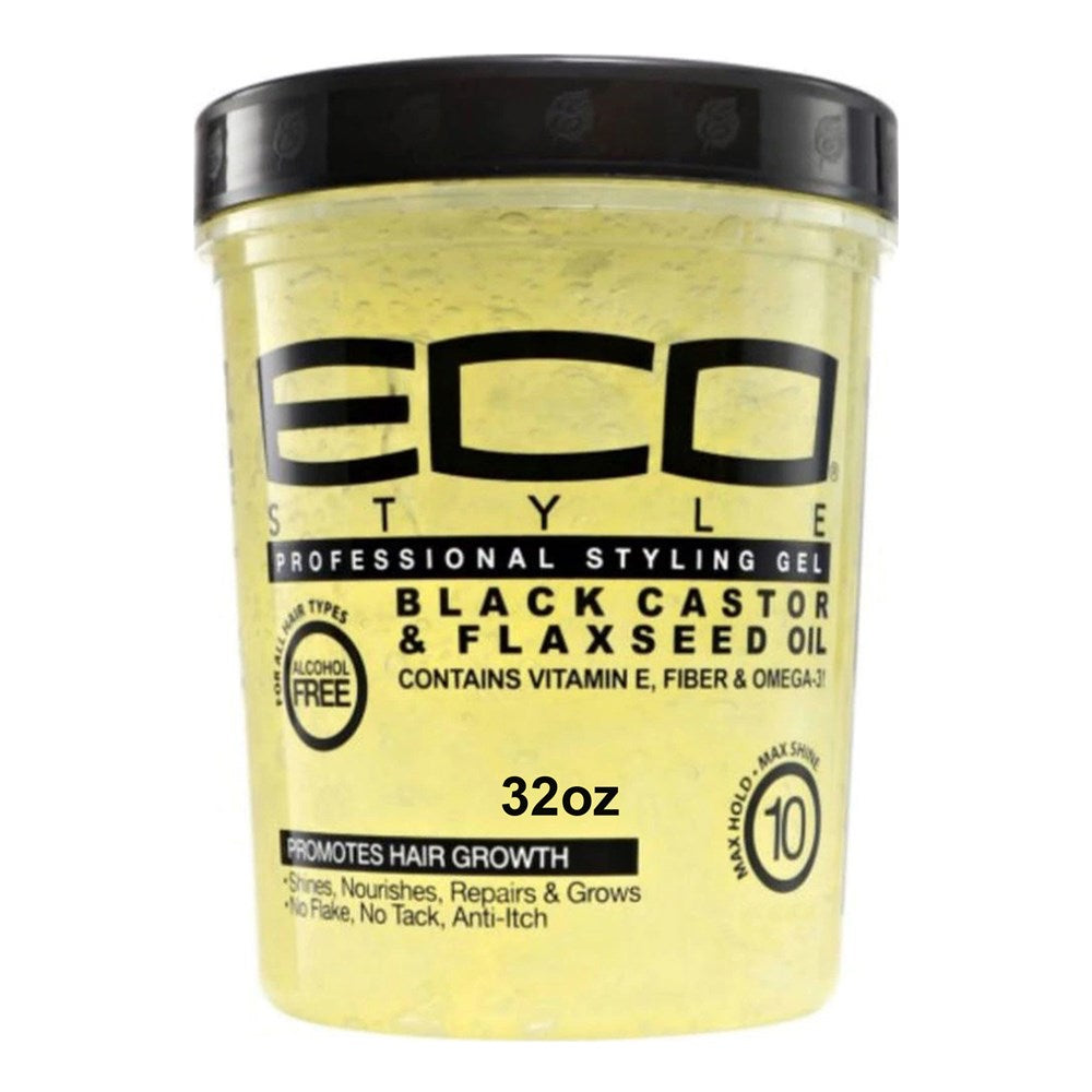 ECO Styling Gel - 32oz / Black Castor and Flaxseed Oil