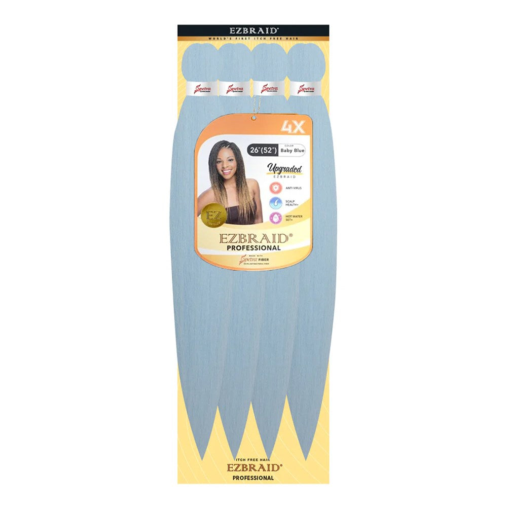 EZBRAID Professional 4X Pre-Stretched Braid - Baby Blue / 26inch