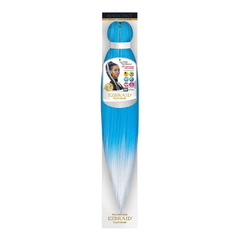 EZBRAID Platinum 2-Tone Color Pre-Stretched Braid (26inch) - Light Blue