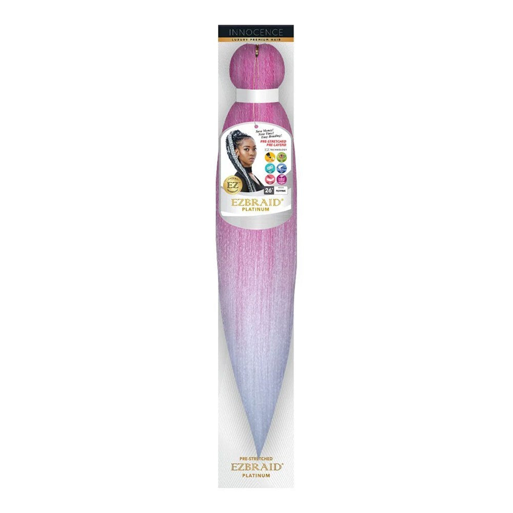 EZBRAID Platinum 2-Tone Color Pre-Stretched Braid (26inch) - Pink