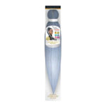 EZBRAID Platinum 2-Tone Color Pre-Stretched Braid (26inch) - Silver