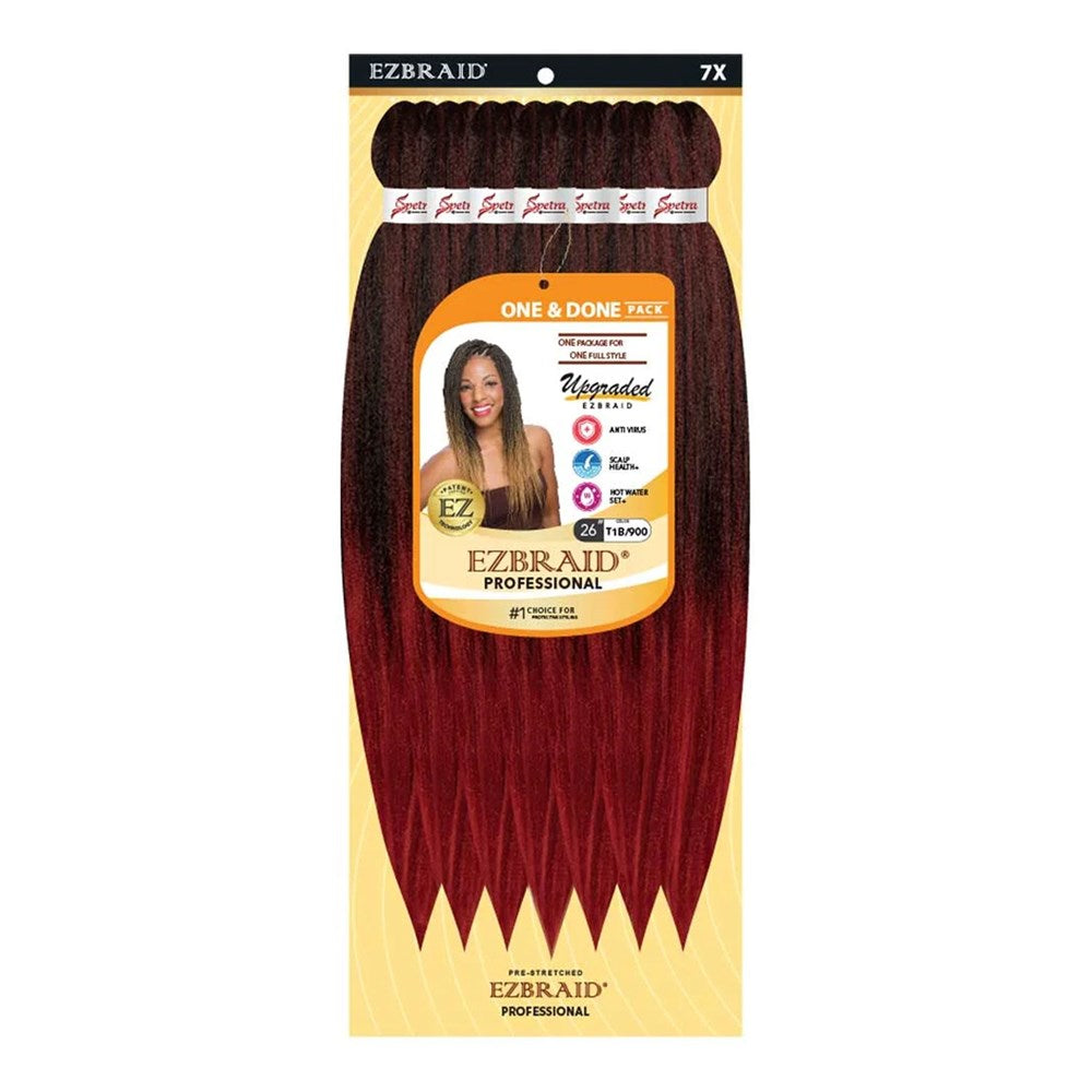 EZBRAID Professional 7X One & Done Pre-Stretched Braid (26inch) - T1B/900