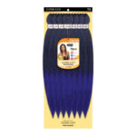 EZBRAID Professional 7X One & Done Pre-Stretched Braid (26inch) - T1B/Blue