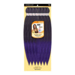 EZBRAID Professional 7X One & Done Pre-Stretched Braid (26inch) - T1B/Purple