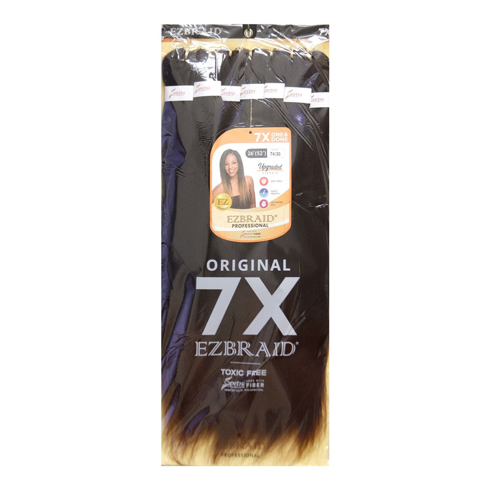 EZBRAID Professional 7X One & Done Pre-Stretched Braid (26inch) - T4/30