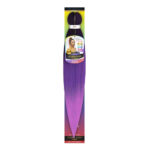 EZBRAID Rainbow 3-Tone Color Pre-Stretched Braid (30inch) - T1B/Purple/Lavender