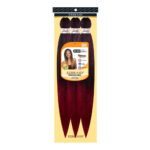 EZBRAID Professional 3X Pre-Stretched Braid - T1B/Red / 30inch
