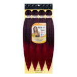 EZBRAID Professional 4X Pre-Stretched Braid - T1B/Red / 20inch
