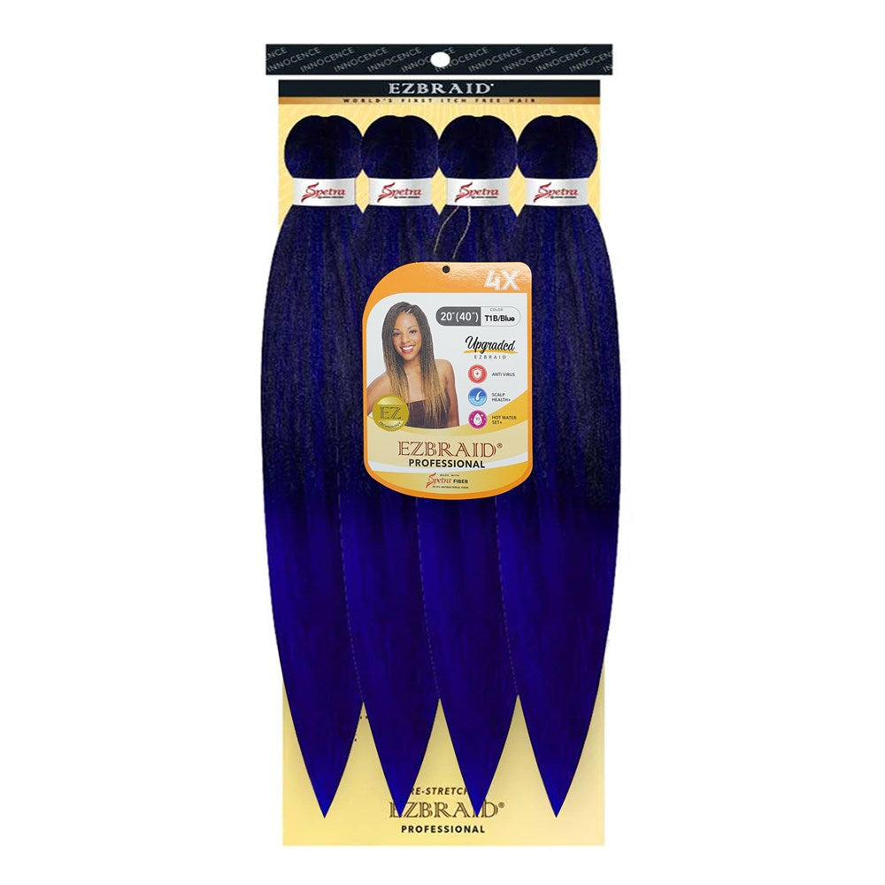 EZBRAID Professional 4X Pre-Stretched Braid - T1B/Blue / 20inch