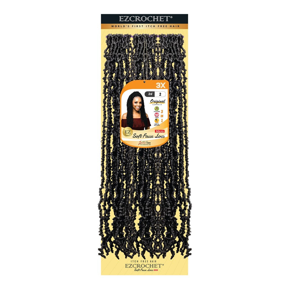 EZBRAID Ezcrochet 3X Soft Faux Locs Micro Braid - 2 / 26inch