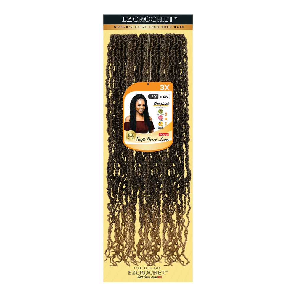 EZBRAID Ezcrochet 3X Soft Faux Locs Braid (20inch) - T1B/27