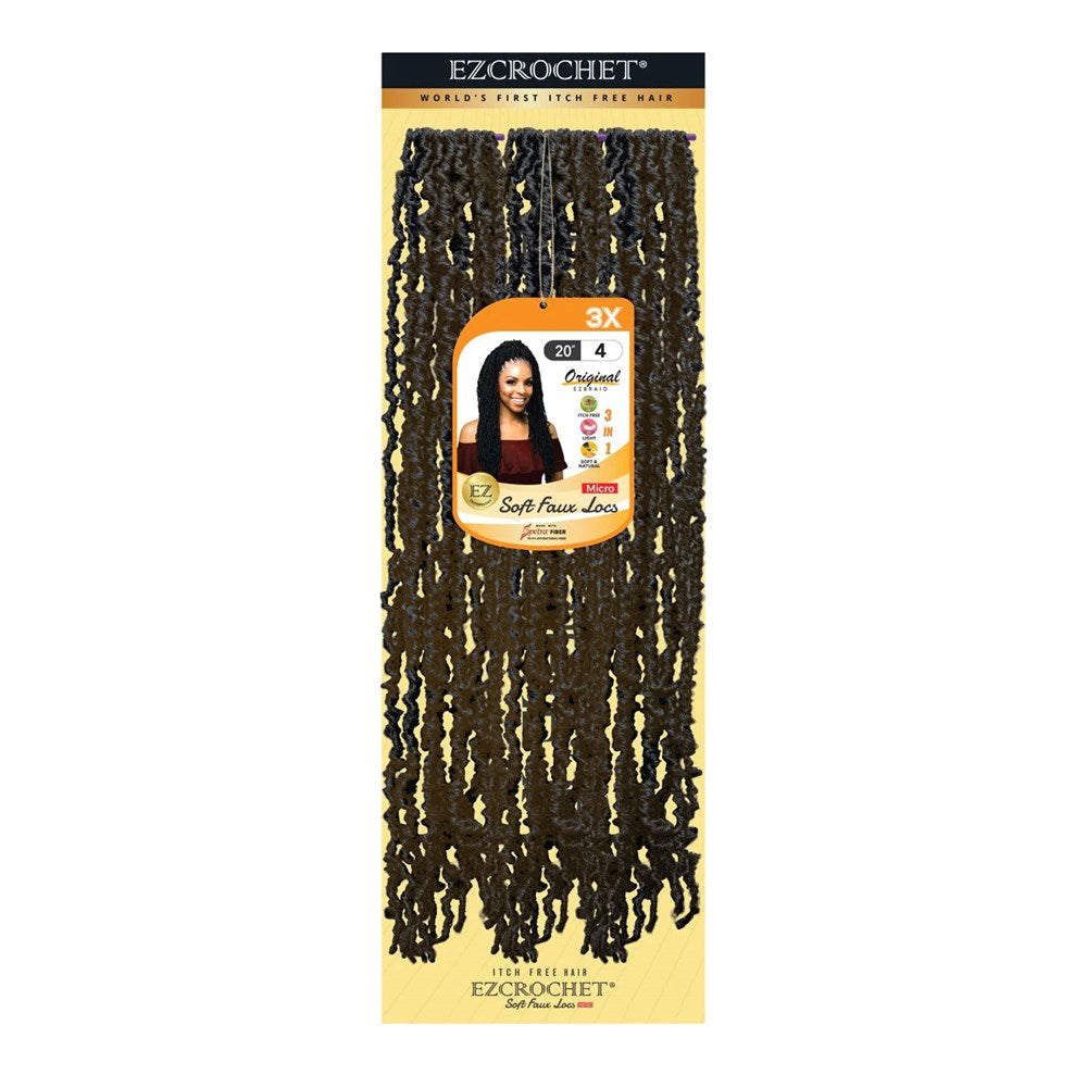 EZBRAID Ezcrochet 3X Soft Faux Locs Braid (20inch) - 4