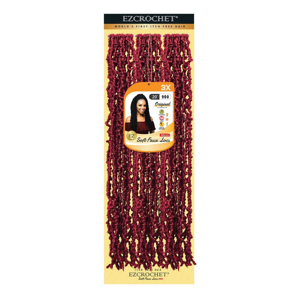 EZBRAID Ezcrochet 3X Soft Faux Locs Braid (20inch) - 900