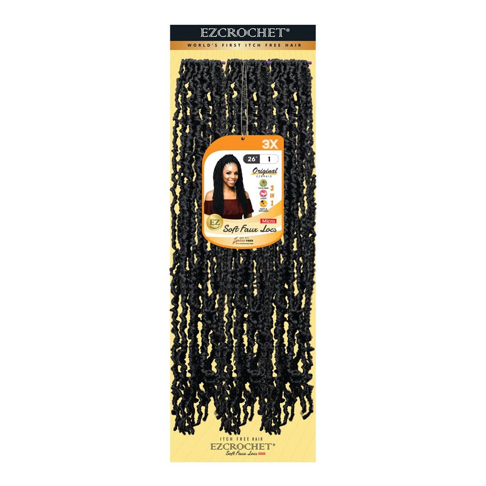 EZBRAID Ezcrochet 3X Soft Faux Locs Braid (26inch) - 1