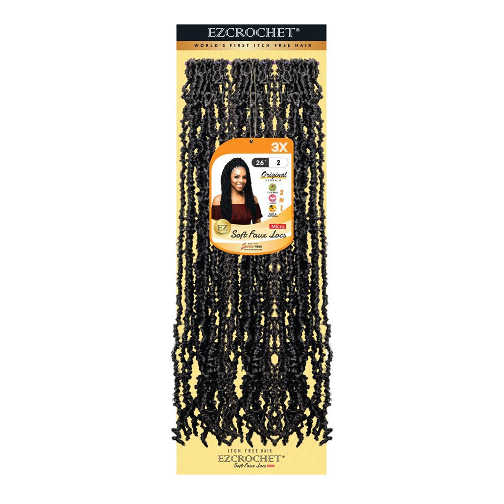 EZBRAID Ezcrochet 3X Soft Faux Locs Braid (26inch) - 2