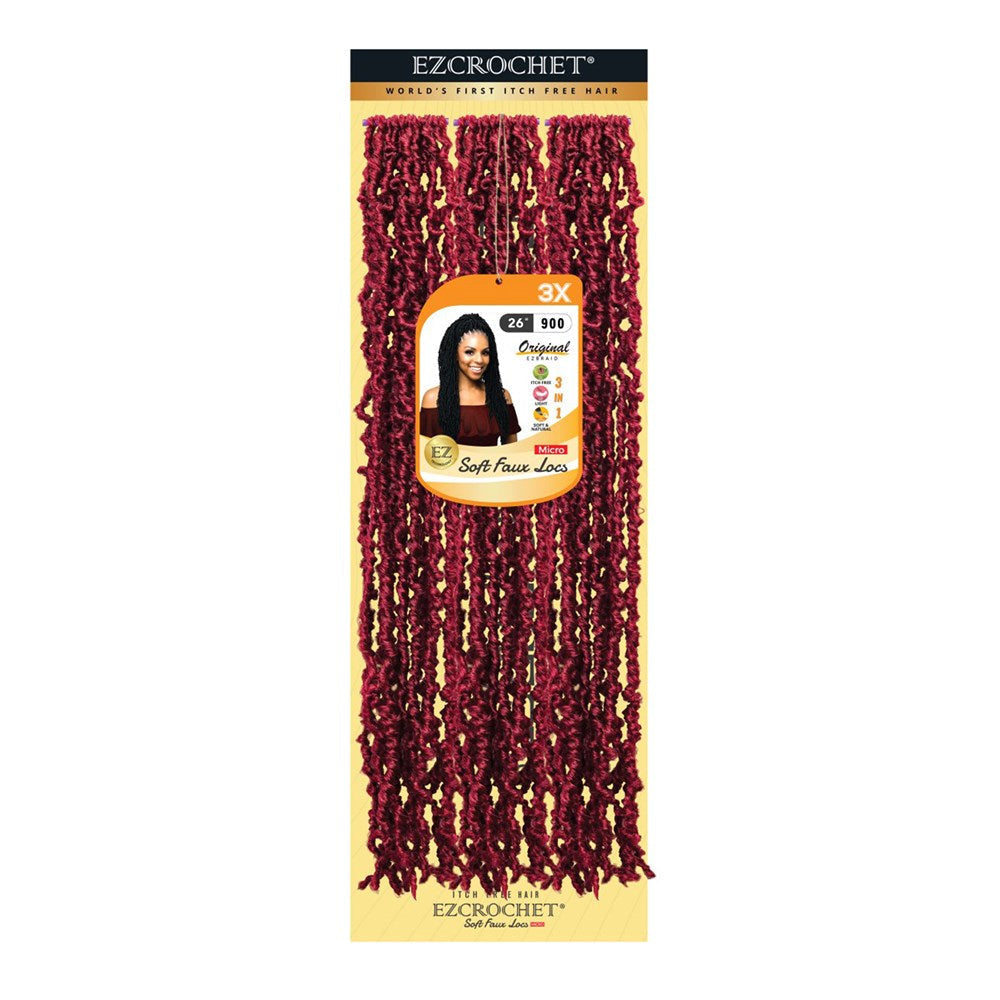 EZBRAID Ezcrochet 3X Soft Faux Locs Braid (26inch) - 900