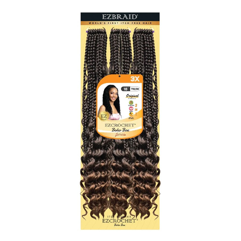 EZBRAID Ezcrochet 3X Boho Box Braid (18inch) - T1B/30