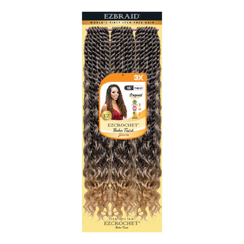 EZBRAID Ezcrochet 3X Boho Twist Braid (18inch) - T1B/27