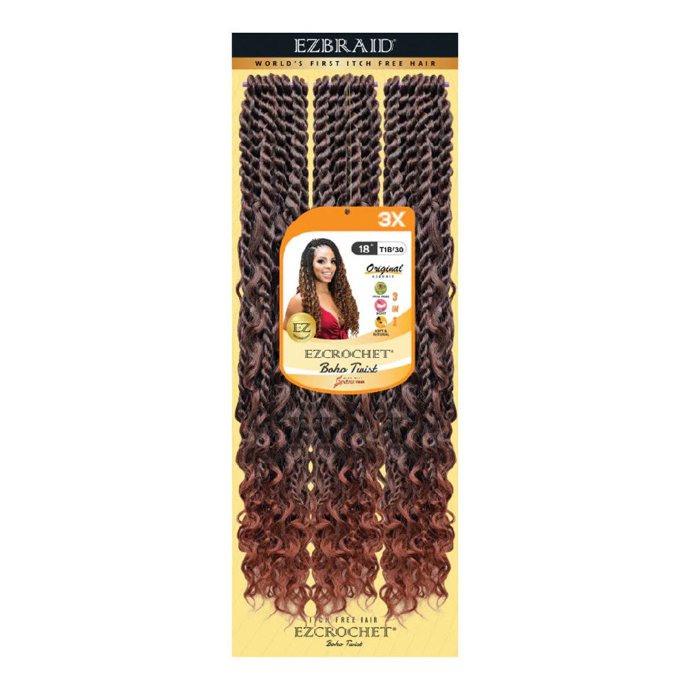 EZBRAID Ezcrochet 3X Boho Twist Braid (18inch) - T1B/30