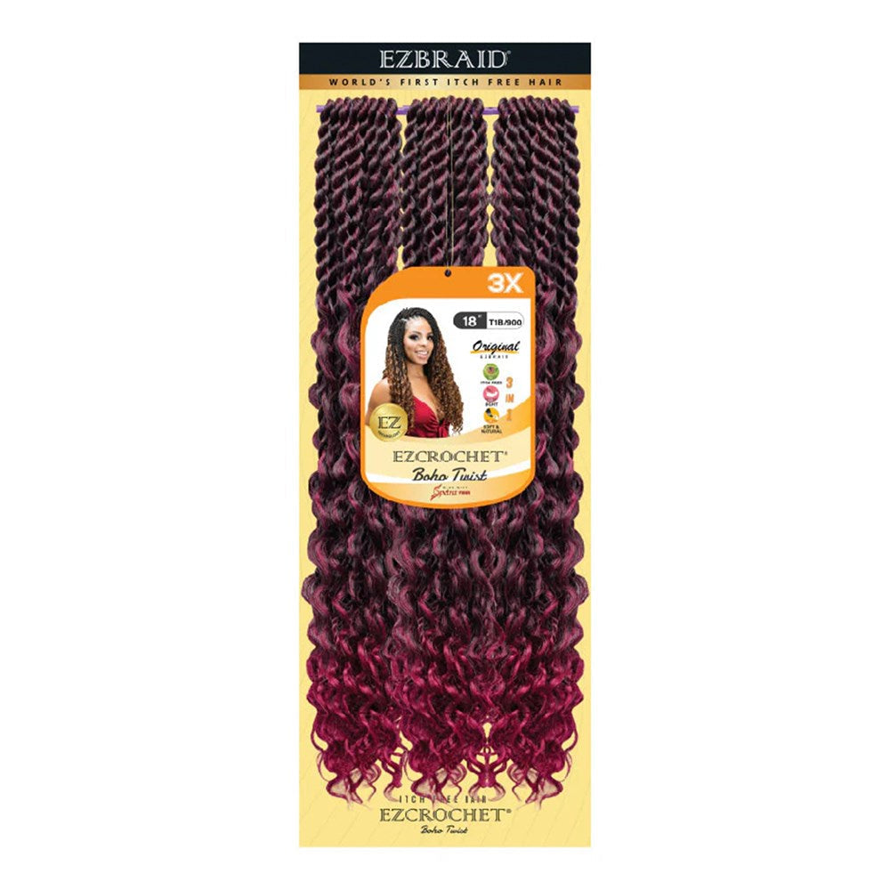 EZBRAID Ezcrochet 3X Boho Twist Braid (18inch) - T1B/900