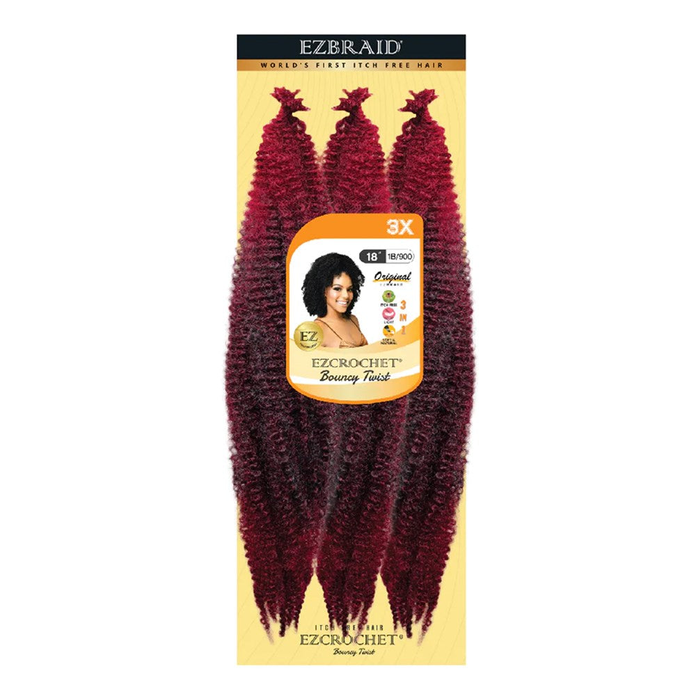 EZBRAID Ezcrochet 3X Bouncy Twist Braid (18inch) - T1B/900