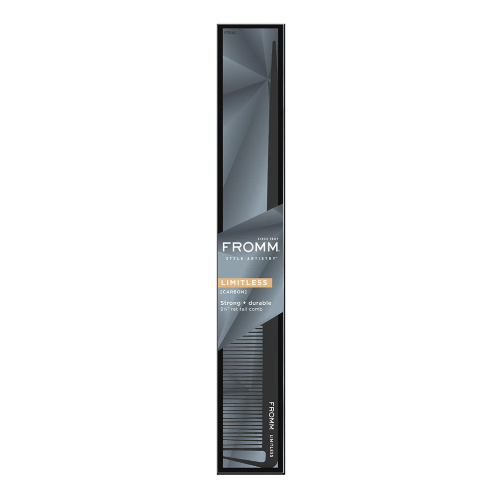 FROMM Limitless Carbon Comb - 9 1/4'' Rat Tail Comb