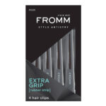 FROMM Rubberized Grip Hair Clips 4-pack