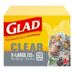 GLAD Clear Garbage Bag - X-Large 135L
