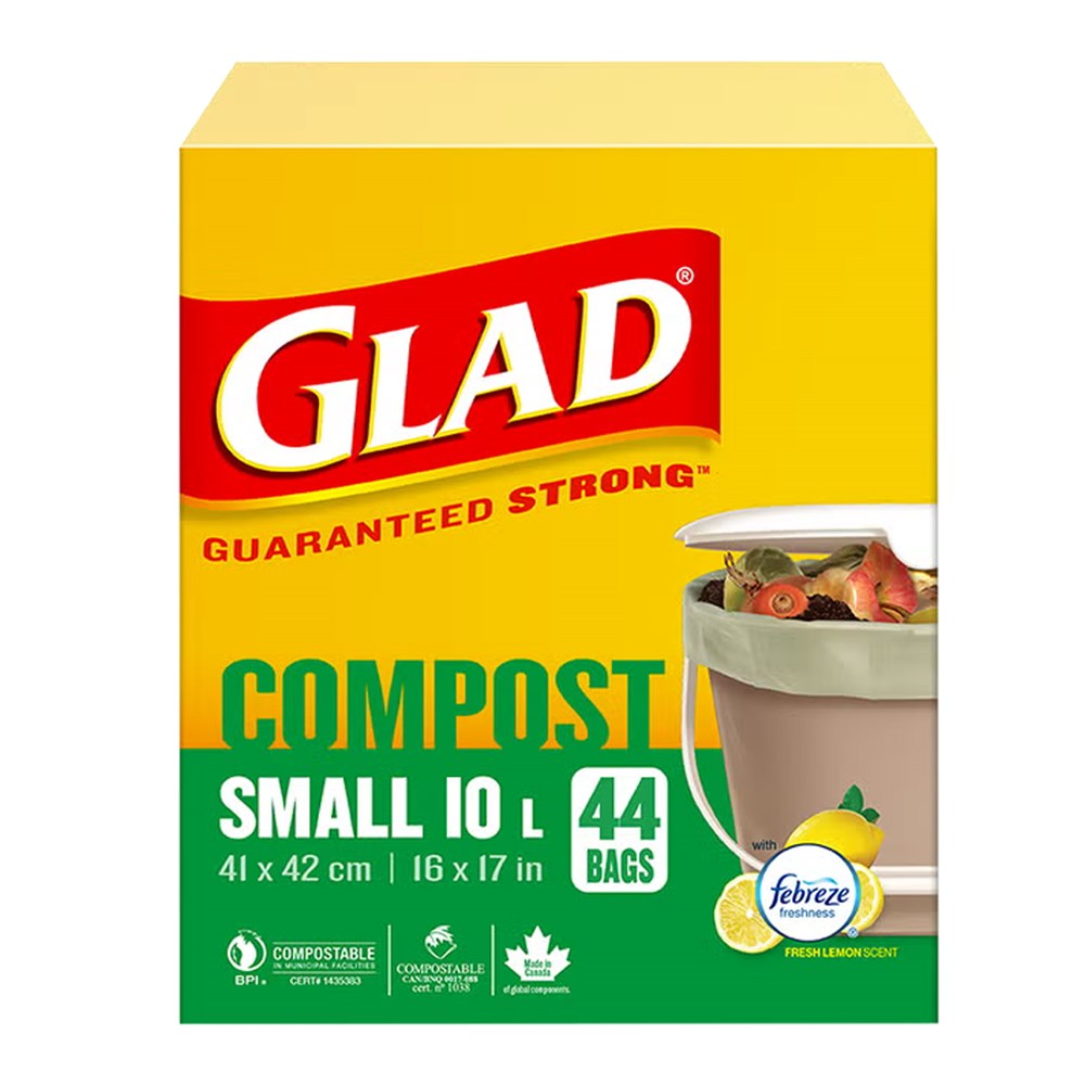 GLAD Compostable Bag [Small 10L] - 44 Bags