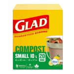 GLAD Compostable Bag [Small 10L] - 20 Bags