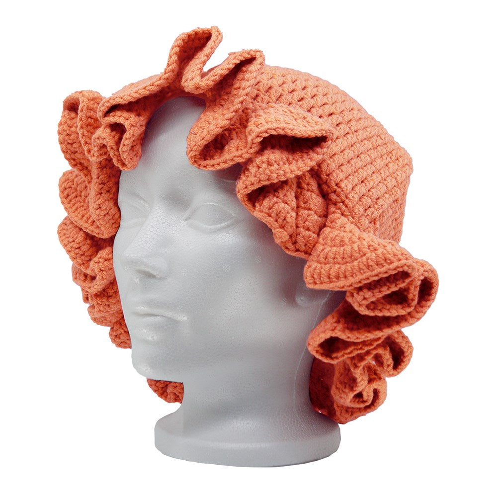 KIM & C Handmade Knitted Bucket Hat - Orange