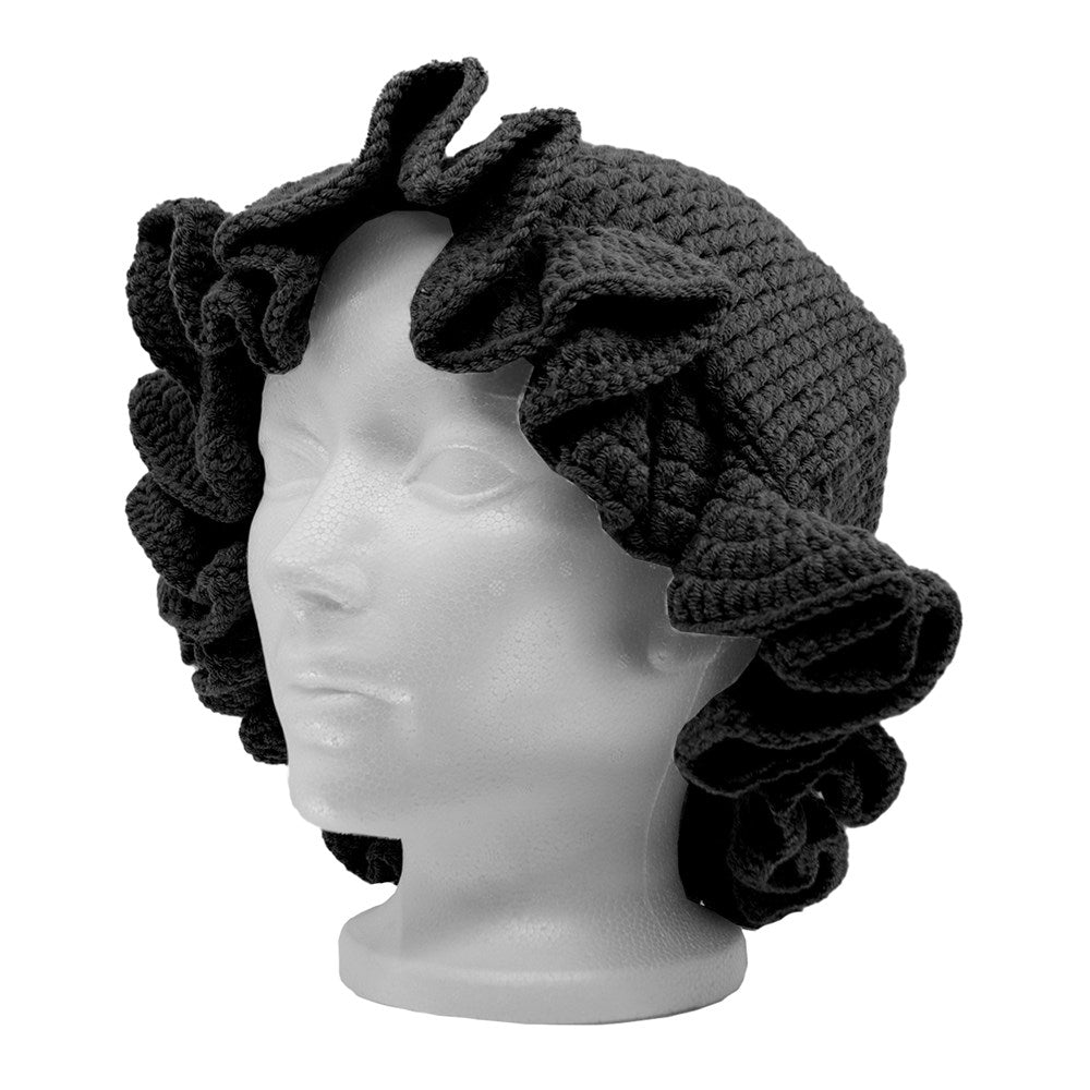 KIM & C Handmade Knitted Bucket Hat - Black