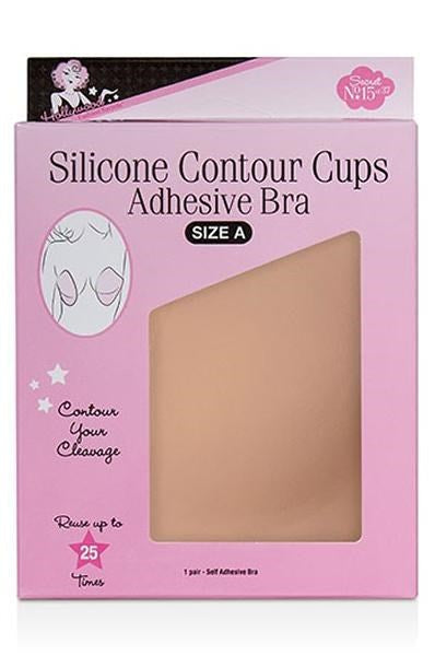 HOLLYWOOD FASHION SECRETS Silicone Contour Cups Adhesive Bra [1Pair] - Size A