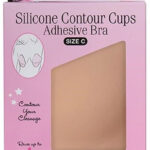 HOLLYWOOD FASHION SECRETS Silicone Contour Cups Adhesive Bra [1Pair] - Size C