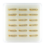 INTERVISION Copper Nose Stud 80019 (18pcs) - Gold