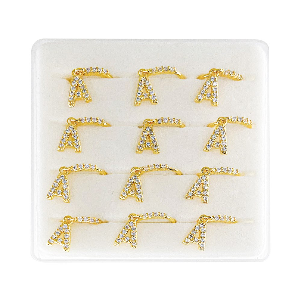 INTERVISION Copper Nose Stud NP22-A (12pcs) - Gold