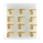 INTERVISION Copper Nose Stud NSP-22B (12pcs) - Gold
