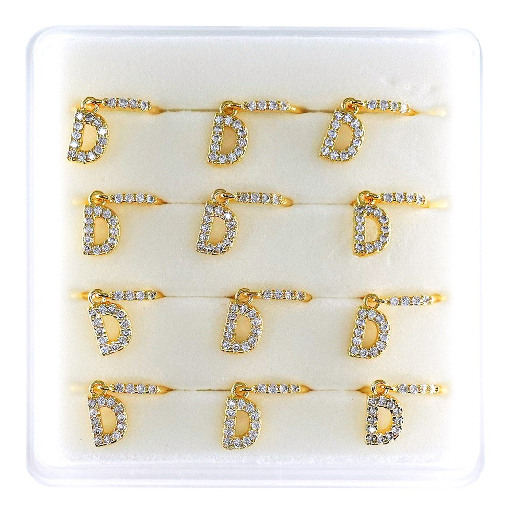 INTERVISION Copper Nose Stud NP22-D (12pcs) - Gold