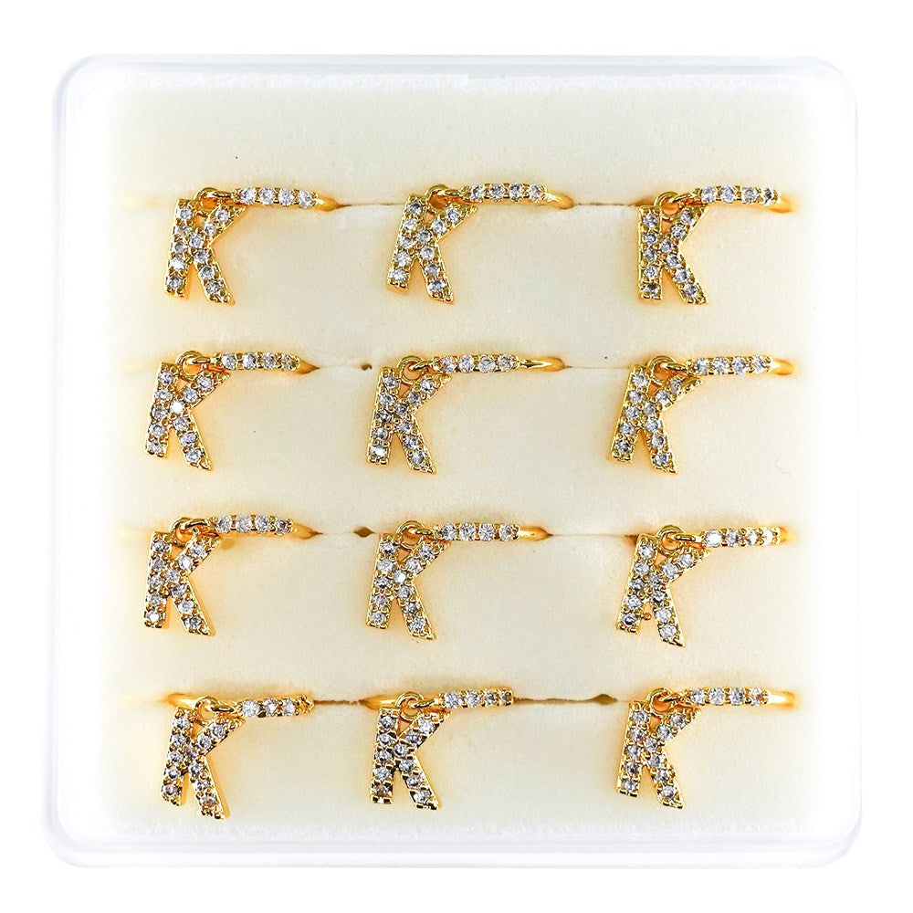 INTERVISION Copper Nose Stud NP22-K (12pcs) - Gold