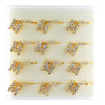 INTERVISION Copper Nose Stud NP22-M (12pcs) - Gold