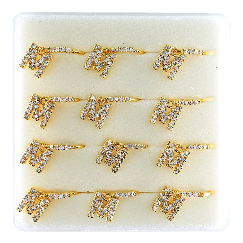 INTERVISION Copper Nose Stud NP22-M (12pcs) - Gold