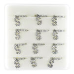 INTERVISION Copper Nose Stud NP22-S (12pcs) - Rhodium