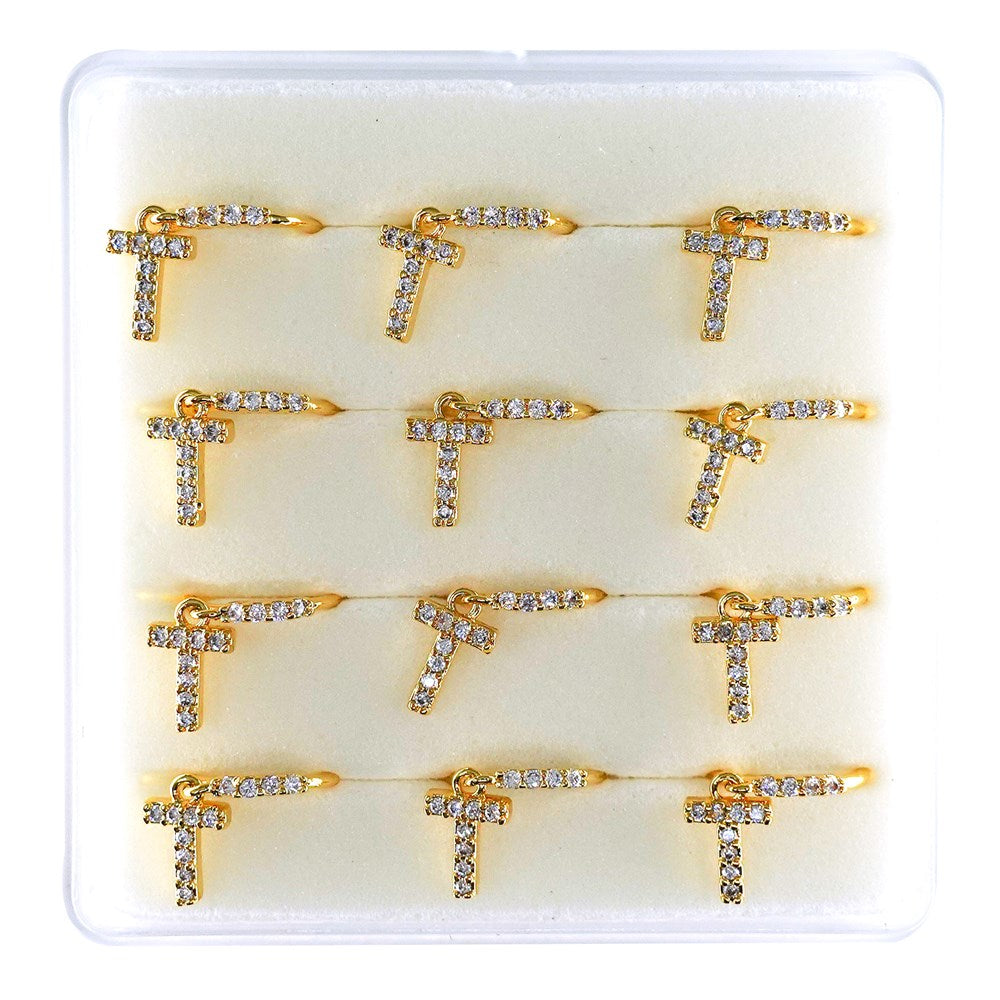 INTERVISION Copper Nose Stud NP22-T (12pcs) - Gold