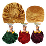 INTERVISION Pre Tied Turban Head Wrap - Twinkle Assorted (60064A)