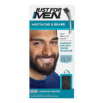 JUST FOR MEN Mustache & Beard Brush-In Color - M-50 Darkest Brown