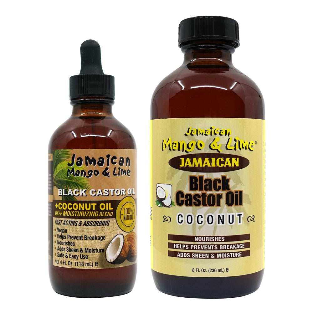 JAMAICAN MANGO & LIME Black Castor Oil - 8oz / Coconut