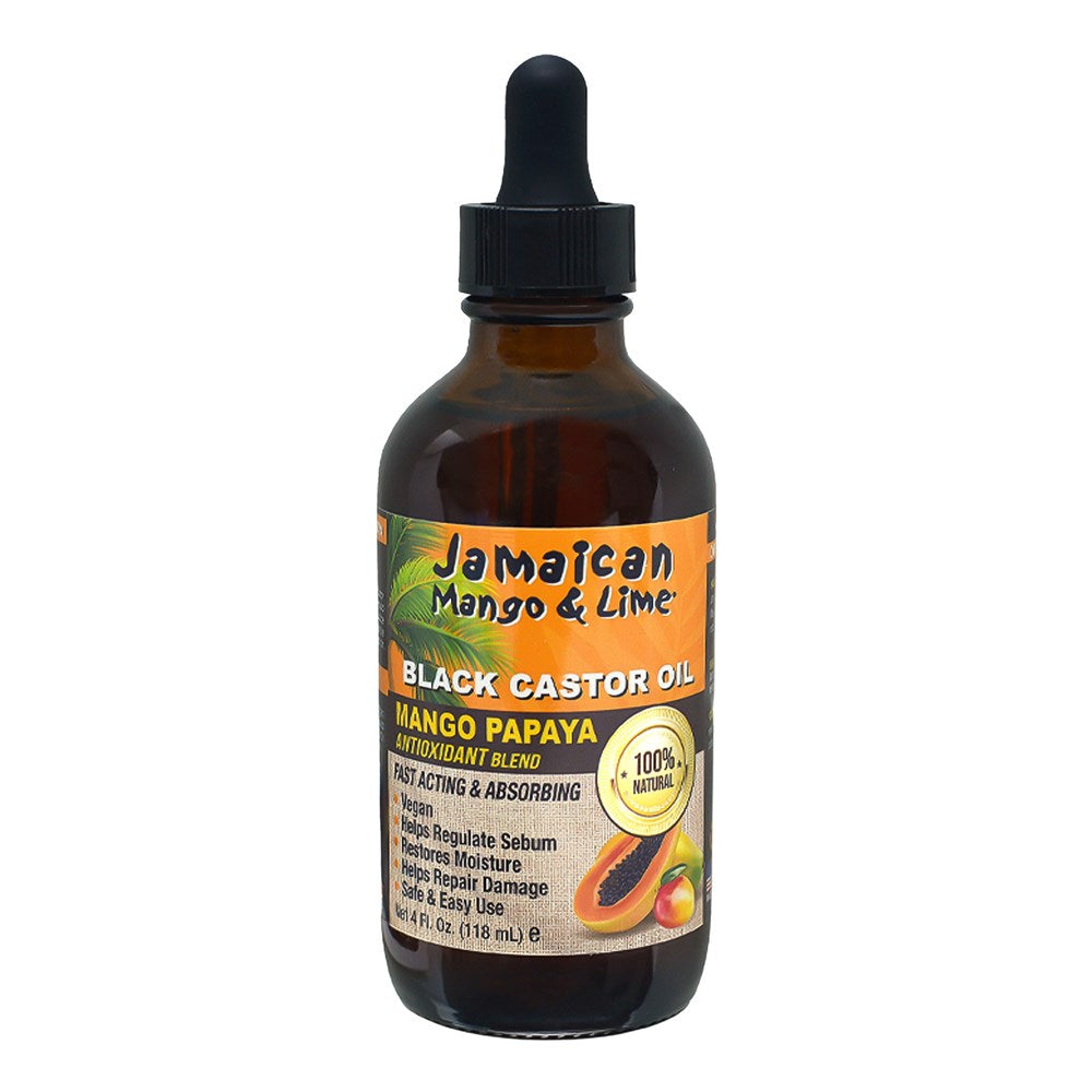 JAMAICAN MANGO & LIME Black Castor Oil - 4oz / Mango Papaya