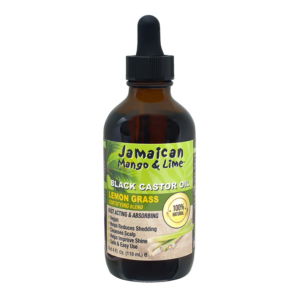 JAMAICAN MANGO & LIME Black Castor Oil - 4oz / Lemon Grass