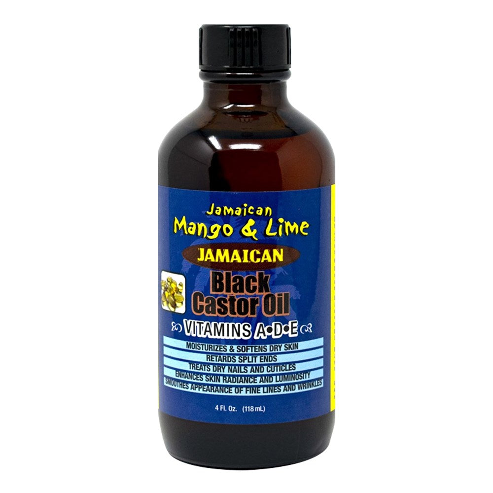 JAMAICAN MANGO & LIME Black Castor Oil - 4oz / Vitamins A D E